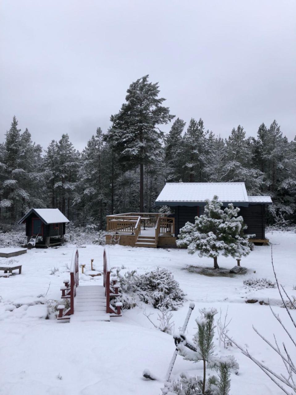 קארלסטאד Timber Cottages With Jacuzzi And Sauna Near Lake Vaenern מראה חיצוני תמונה